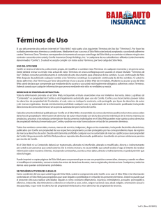 Términos de Uso - Baja Auto Insurance