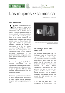 Las mujeres en la música - Universidad de Antioquia