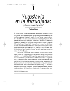 Yugoslavia en la encrucijada: ¿reformas o desintegración?