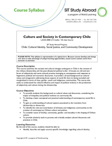Culture and Society in Contemporary Chile