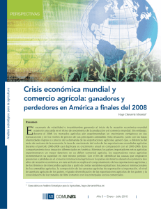 Crisis económica mundial y comercio agrícola: ganadores y