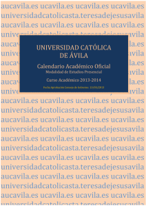 UNIVERSIDAD CATÓLICA DE ÁVILA