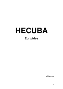 Euripides, HECUBA - Biblioteca Digital