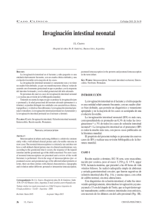 Invaginación intestinal neonatal