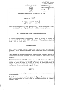 Decreto 1019 de 2014 - Presidencia de la República de Colombia