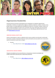 Organizaciones Estudiantiles - Ponce