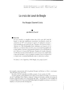 La crisis del canal de Beagle