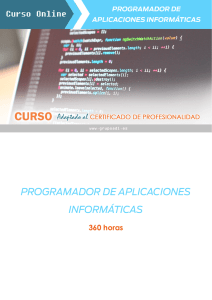 PROGRAMADOR DE APLICACIONES INFORMÁTICAS