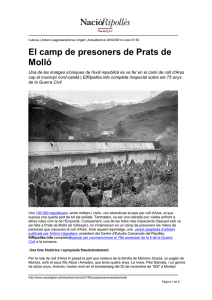 El camp de presoners de Prats de Molló