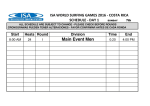 Main Event Men - 2016 VISSLA ISA World Junior Surfing