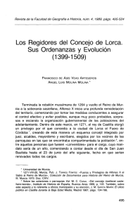 Los Regidores del Concejo de Lorca. (1399-1509) - e