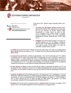 RESULTADOS - Southern Copper Corporation
