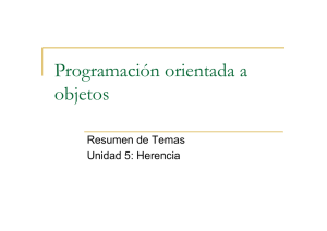 Programación orientada a objetos