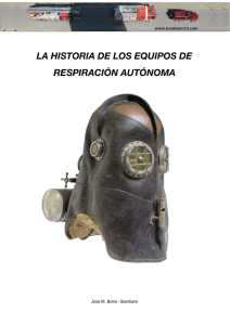 la historia de los equipos de respiración autónoma