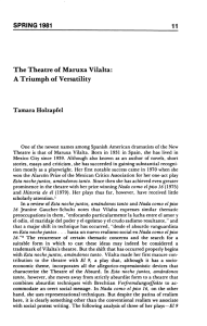 The Theatre of Maruxa Vilalta: A Triumph of Versatility