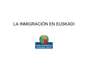 la inmigración en euskadi