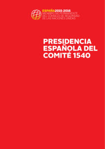 presidencia española del comité 1540