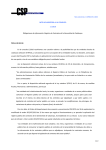 NOTA ACLARATORIA A LA CONSULTA 1 / 2016 Obligaciones de