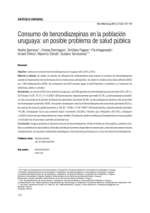 Consumo de benzodiazepinas en la población uruguaya
