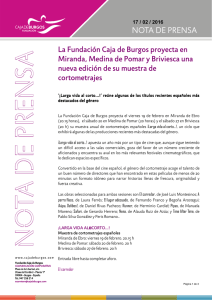 La Fundación Caja de Burgos proyecta en Miranda, Medina de