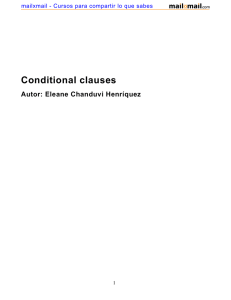 Conditional clauses