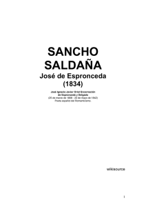 de Espronceda, Jose, SANCHO SALDAÑA