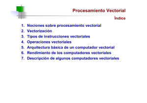 Tema 07: Procesamiento Vectorial