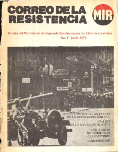( Boletín del Movimiento de Izquierda Revolucionaria de Chile en el