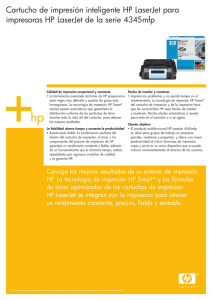 Cartucho de impresión inteligente HP LaserJet para impresoras HP