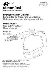Everyday Steam Cleaner Limpiador de Vapor de Uso Diario