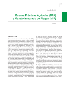 Buenas Prácticas Agrícolas (BPA) y Manejo Integrado de Plagas (MIP)
