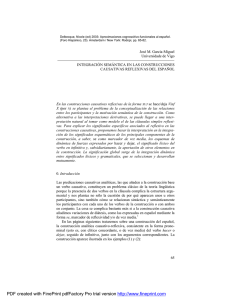 Integración semántica en las construcciones causativas reflexivas