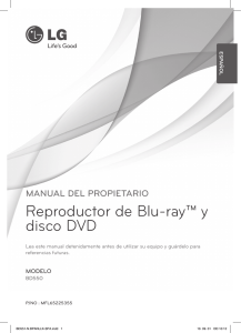 Reproductor de Blu-ray™ y disco DVD