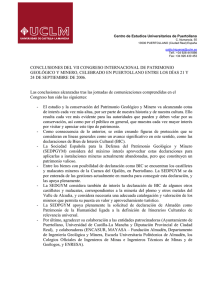 conclusiones - Universidad de Castilla