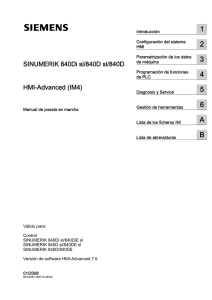 SINUMERIK 840Di sl/840D sl/840D HMI-Advanced (IM4)