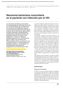 Neumonía bacteriana comunitaria en el paciente con infección por