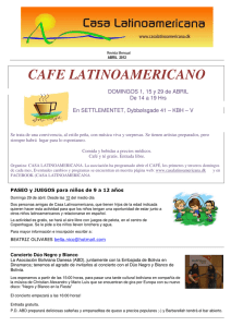 cafe latinoamericano - Casa Latinoamericana