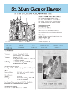 Bulletin.11.08.15 - St. Mary Gate of Heaven RC Church