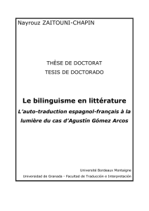 Le bilinguisme en littérature