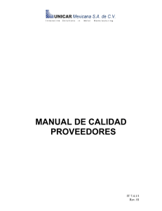 manual de calidad proveedores