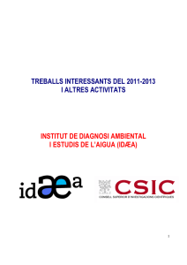2013 - IDAEA-CSIC