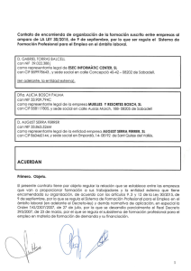 Contrato de encomienda para la formación.