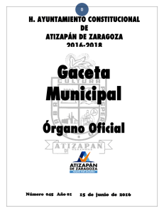 15 de Junio de 2016 - H. Ayuntamiento de Atizapán de Zaragoza