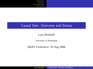 Causal Sets: Overview and Status