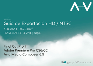 Guía de Exportación HD / NTSC