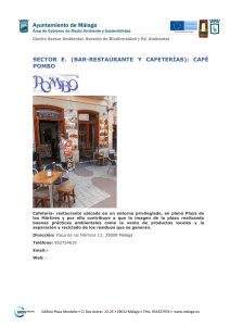 sector e. (bar-restaurante y cafeterías): café pombo