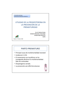 parto prematuro - Sociedad Española de Ginecología y Obstetricia