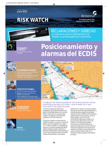 Posicionamiento y alarmas del ECDIS