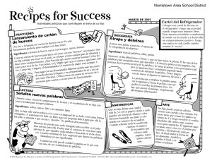 Recıpes for Success - Norristown Area School District