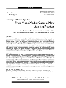 Technologies and Media in Digital Music: From